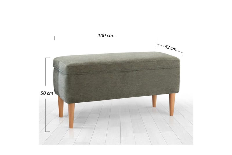 Puff Iralton Grønn - Grønn - Møbler - Stoler & lenestoler - Krakk - Puff