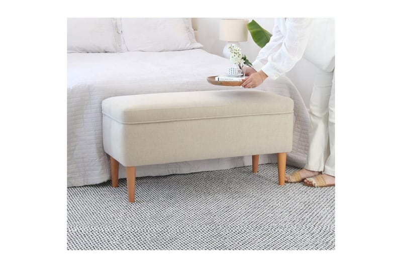 Puff Iralton Krem - Krem - Møbler - Stoler & lenestoler - Krakk - Puff