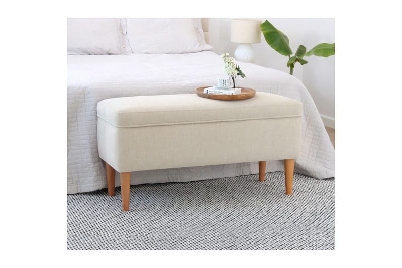 Puff Iralton Krem - Krem - Møbler - Stoler & lenestoler - Krakk - Puff