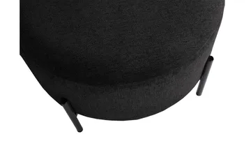 Karan puff med oppbevaring 55 cm rund - Antrasitt - Møbler - Stoler & lenestoler - Krakk - Puff - Sittepuff med oppbevaring