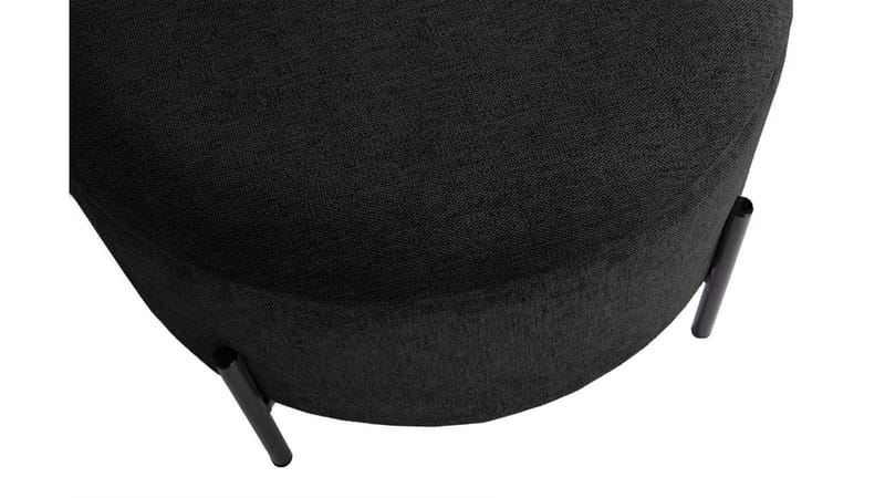 Karan puff med oppbevaring 55 cm rund - Antrasitt - Møbler - Stoler & lenestoler - Krakk - Puff - Sittepuff med oppbevaring