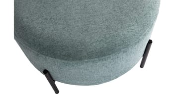 Karan puff med oppbevaring 55 cm rund - Blågrønn - Møbler - Stoler & lenestoler - Krakk - Puff - Sittepuff med oppbevaring
