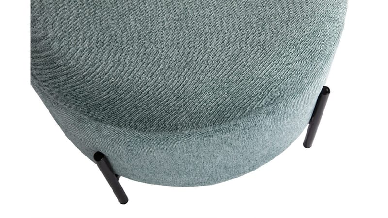 Karan puff med oppbevaring 55 cm rund - Blågrønn - Møbler - Stoler & lenestoler - Krakk - Puff - Sittepuff med oppbevaring