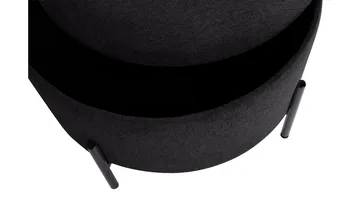 Karan puff med oppbevaring 55 cm rund - Antrasitt - Møbler - Stoler & lenestoler - Krakk - Puff - Sittepuff med oppbevaring