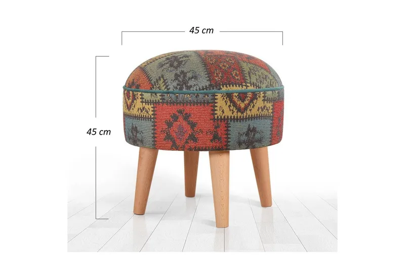 Puff Keliorbury Grønn - Grønn - Møbler - Stoler & lenestoler - Krakk - Puff