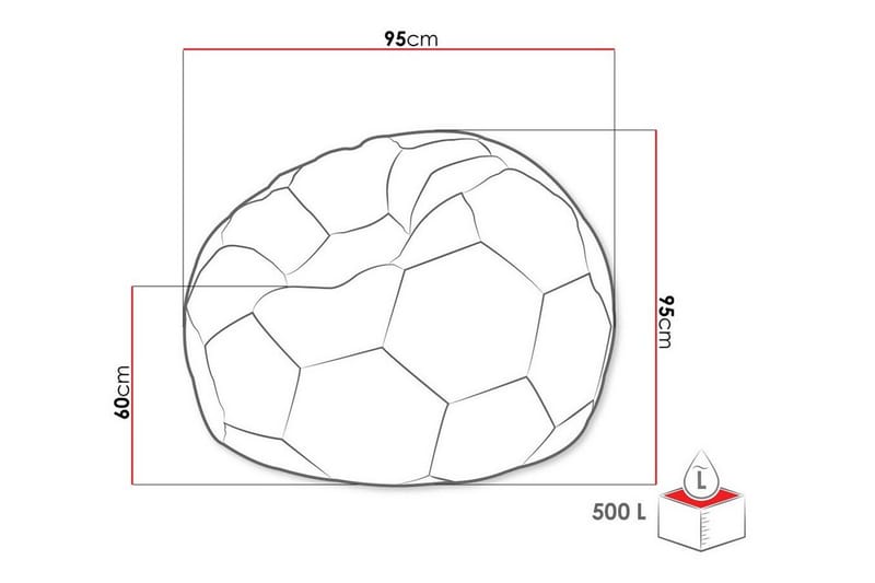 Kintore Sittepuff 95 cm - Hvid - Møbler - Stoler & lenestoler - Krakk - Puff