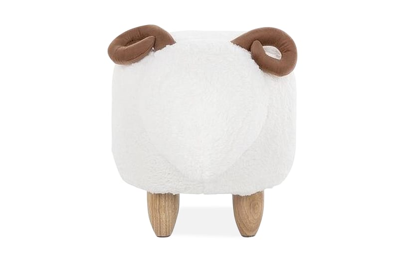 Kobara Sittepuff - Hvit - Møbler - Stoler & lenestoler - Krakk - Puff