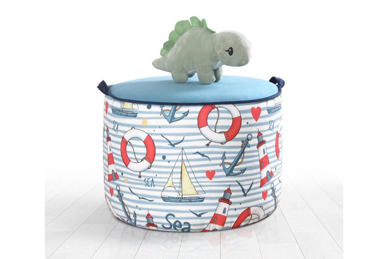 Lachine Barnestittepuff, Lys blå/Hvit