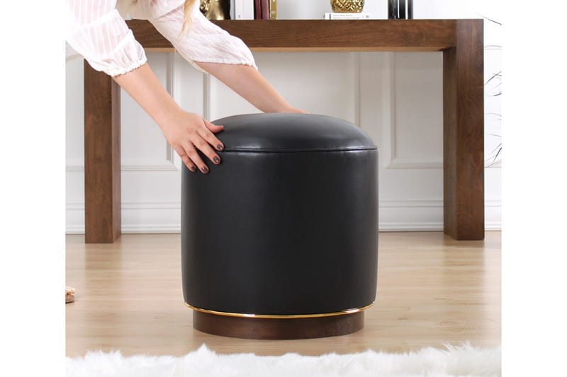 Lackawanna Sittepuff 42 cm - Antrasitt - Møbler - Stoler & lenestoler - Krakk - Puff