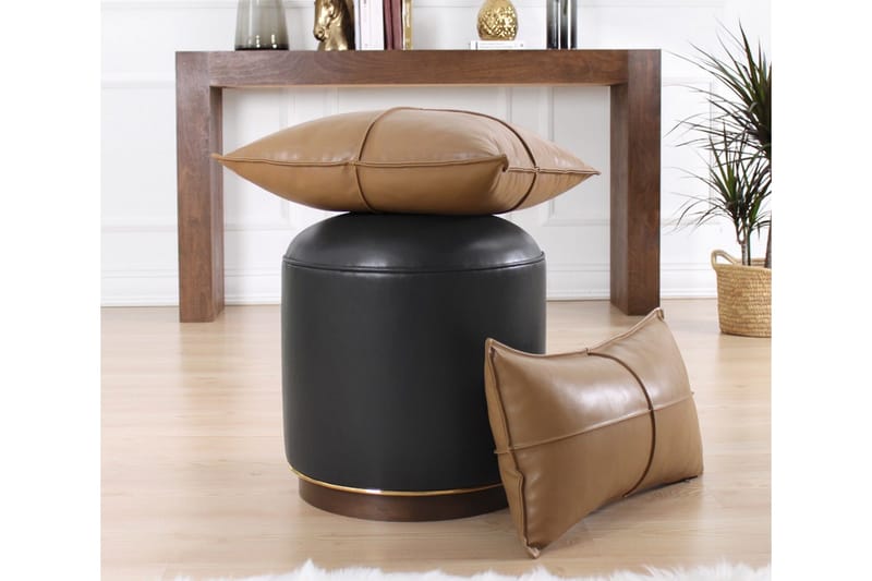 Lackawanna Sittepuff 42 cm - Antrasitt - Møbler - Stoler & lenestoler - Krakk - Puff