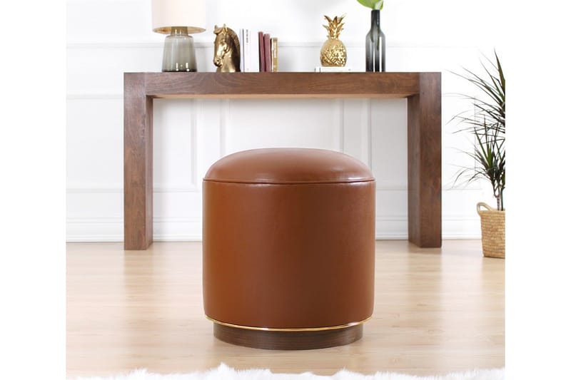 Lackawanna Sittepuff 42 cm - Brun - Møbler - Stoler & lenestoler - Krakk - Puff