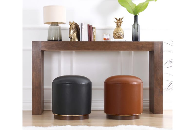 Lackawanna Sittepuff 42 cm - Brun - Møbler - Stoler & lenestoler - Krakk - Puff