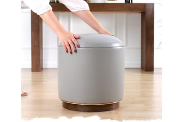 Lackawanna Sittepuff 42 cm - Grå - Møbler - Stoler & lenestoler - Krakk - Puff