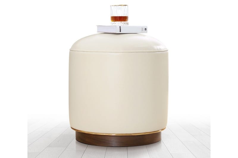 Lackawanna Sittepuff 42 cm - Lys beige - Møbler - Stoler & lenestoler - Krakk - Puff