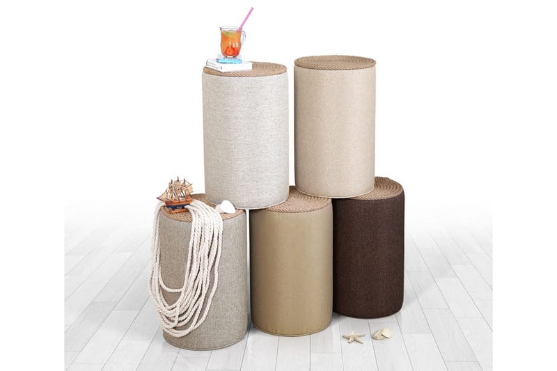 Larada Sittepuff 31 cm - Mørk beige - Møbler - Stoler & lenestoler - Krakk - Puff
