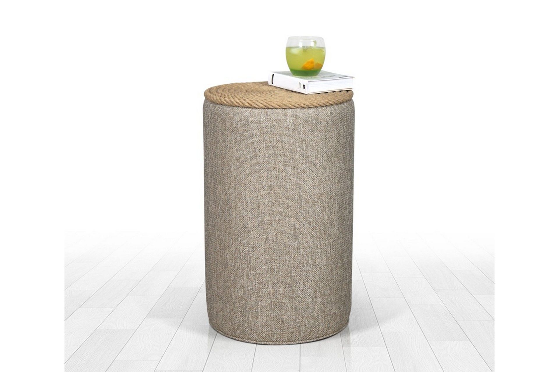 Larada Sittepuff 31 cm - Mørk beige