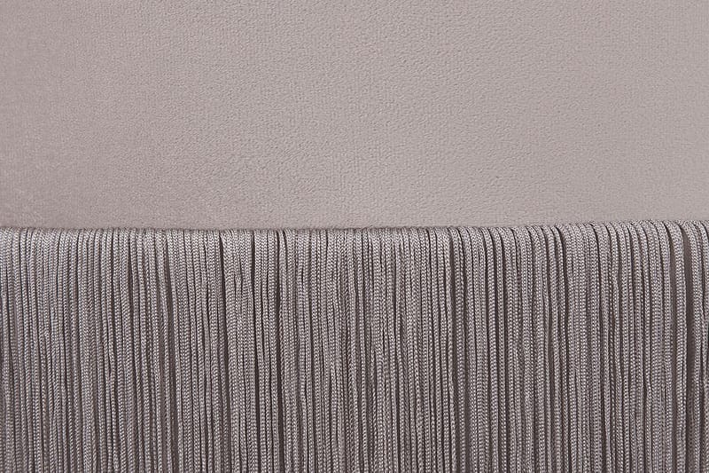 Lefurgy Sittepuff med Frynser Fløyel - Beige - Møbler - Stoler & lenestoler - Krakk - Puff
