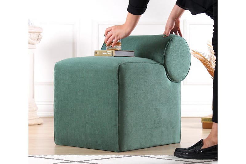 Linburg Sittepuff 45 cm - Green - Møbler - Stoler & lenestoler - Krakk - Puff