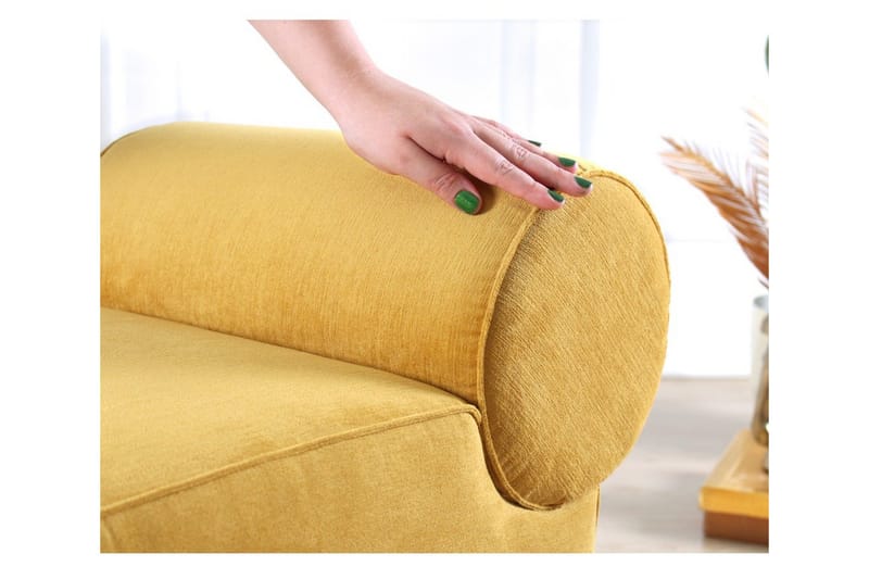 Linburg Sittepuff 45 cm - Gul - Møbler - Stoler & lenestoler - Krakk - Puff