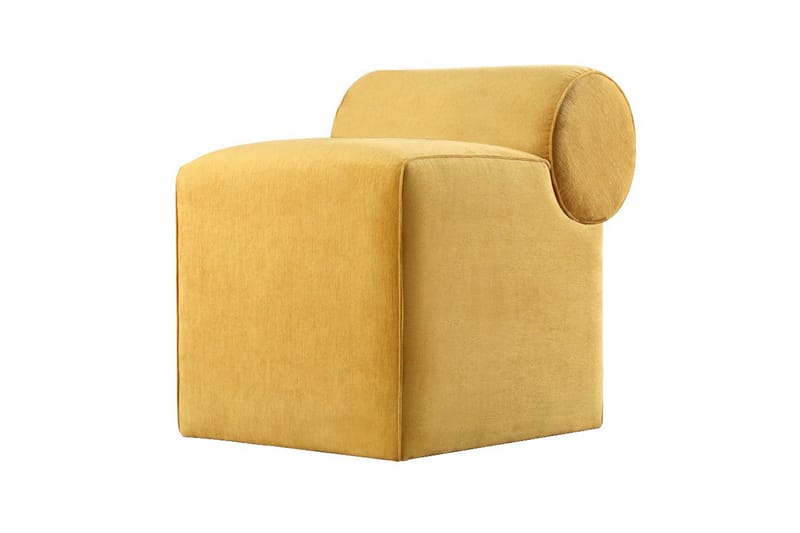 Linburg Sittepuff 45 cm - Gul - Møbler - Stoler & lenestoler - Krakk - Puff