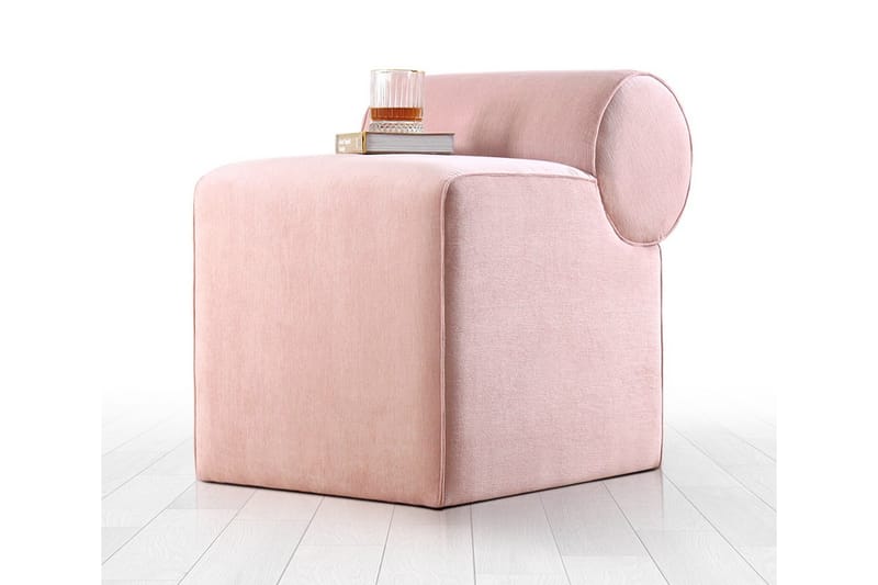 Linburg Sittepuff 45 cm - Rosa - Møbler - Stoler & lenestoler - Krakk - Puff