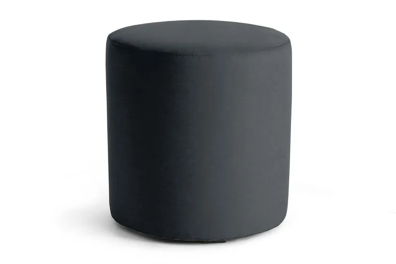 Linsyna Sittepuff Rund, Mørkegrå