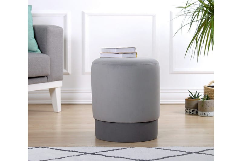 Lockport Sittepuff 38 cm - Grå - Møbler - Stoler & lenestoler - Krakk - Puff