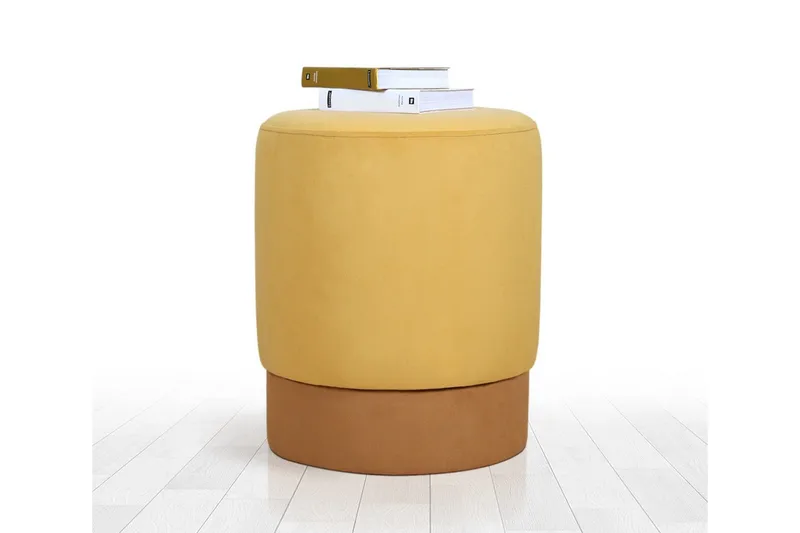 Lockport Sittepuff 38 cm - Gul - Møbler - Stoler & lenestoler - Krakk - Puff