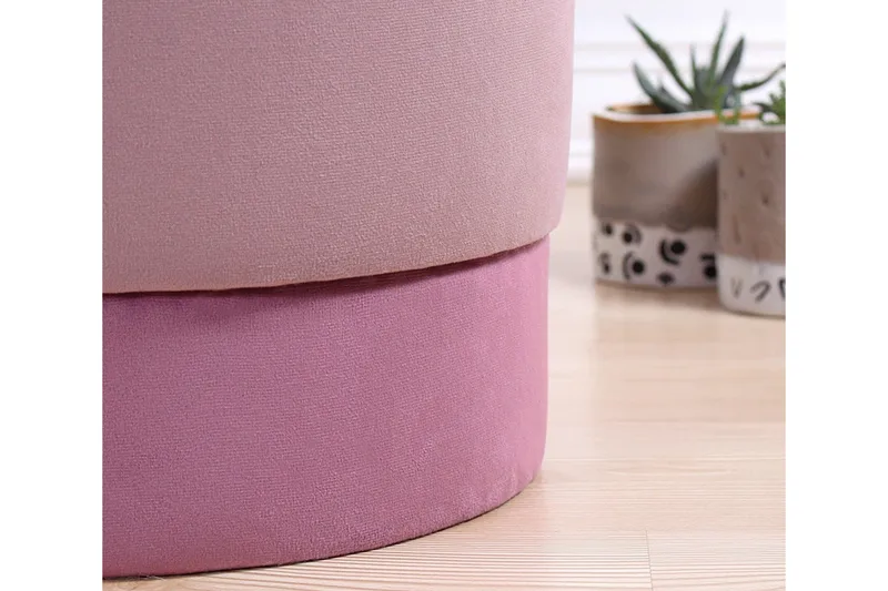 Lockport Sittepuff 38 cm - Rosa - Møbler - Stoler & lenestoler - Krakk - Puff