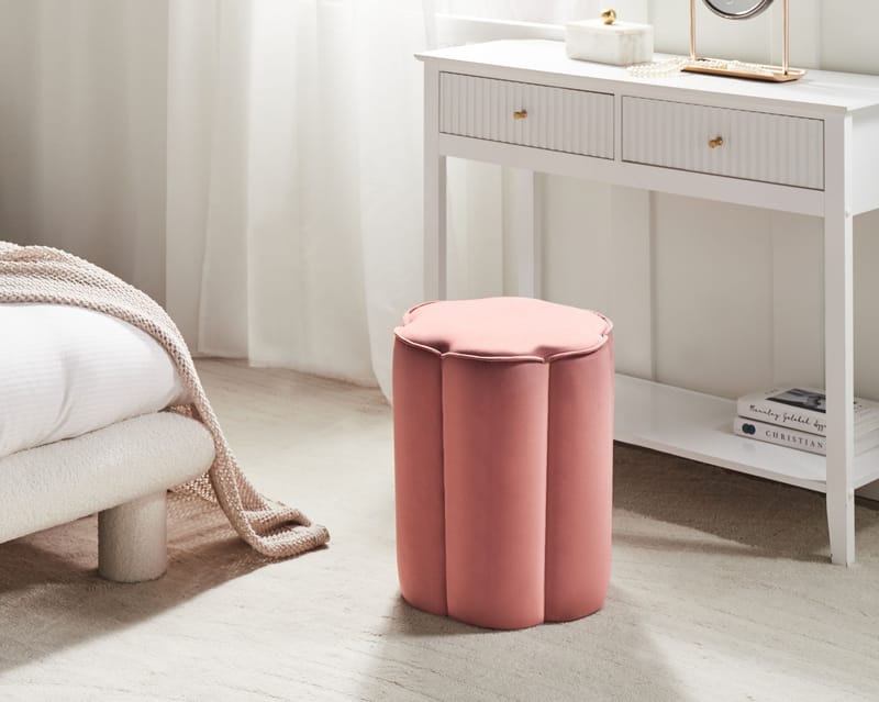 Puff lokket - Rosa - Møbler - Stoler & lenestoler - Krakk - Puff