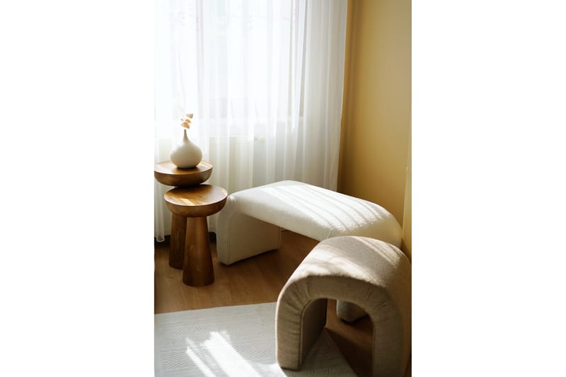 Manav Sittepuff 106 cm - Hvit - Møbler - Stoler & lenestoler - Krakk - Puff