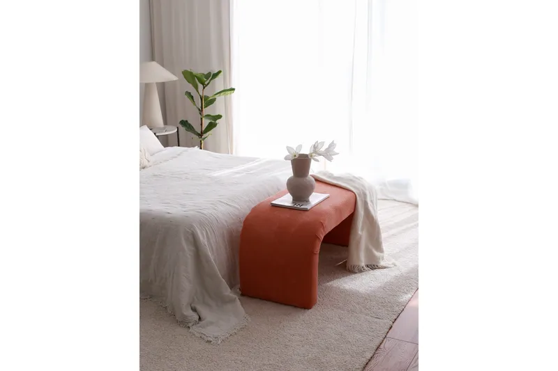 Manav Sittepuff 106 cm - Koral - Møbler - Stoler & lenestoler - Krakk - Puff