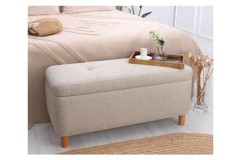 Mansi Sittepuff 100 cm - Beige - Møbler - Stoler & lenestoler - Krakk - Puff