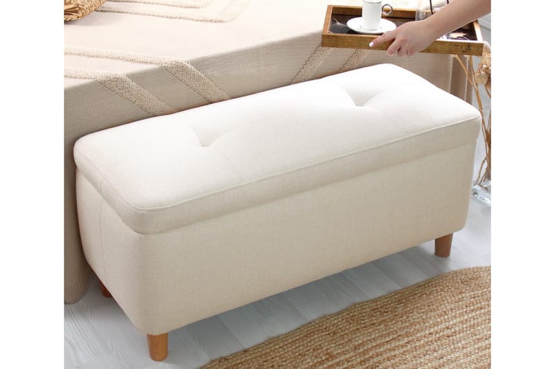 Mansi Sittepuff 100 cm - Cream - Møbler - Stoler & lenestoler - Krakk - Puff