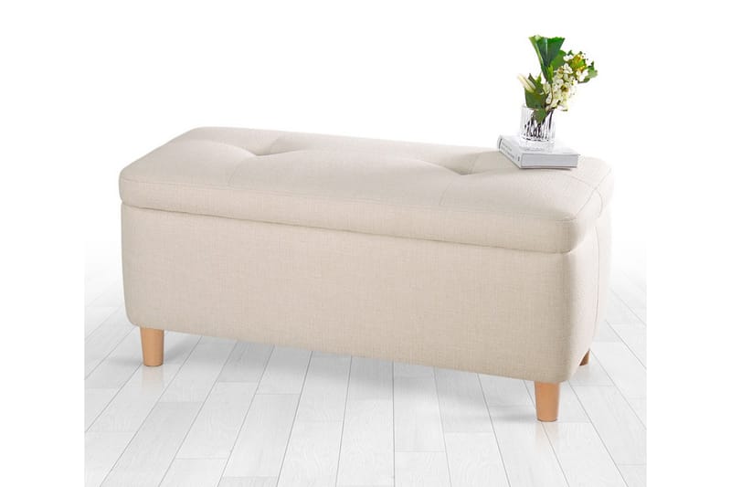 Mansi Sittepuff 100 cm - Cream - Møbler - Stoler & lenestoler - Krakk - Puff