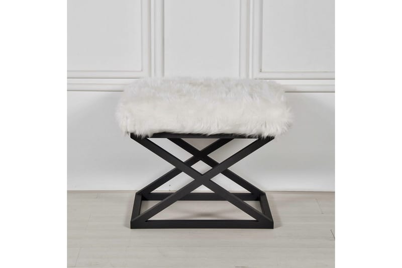 Mantu Sittepuff 50 cm - Hvit - Møbler - Stoler & lenestoler - Krakk - Puff