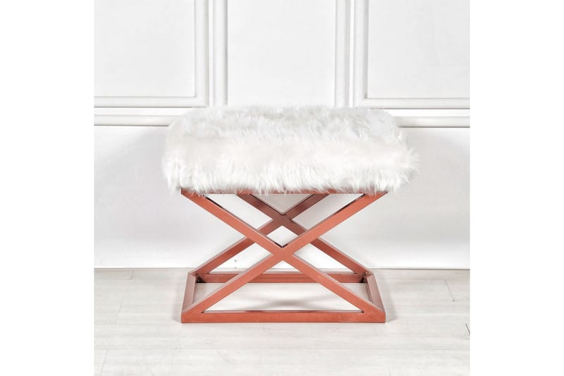 Mantu Sittepuff 50 cm - Hvit - Møbler - Stoler & lenestoler - Krakk - Puff