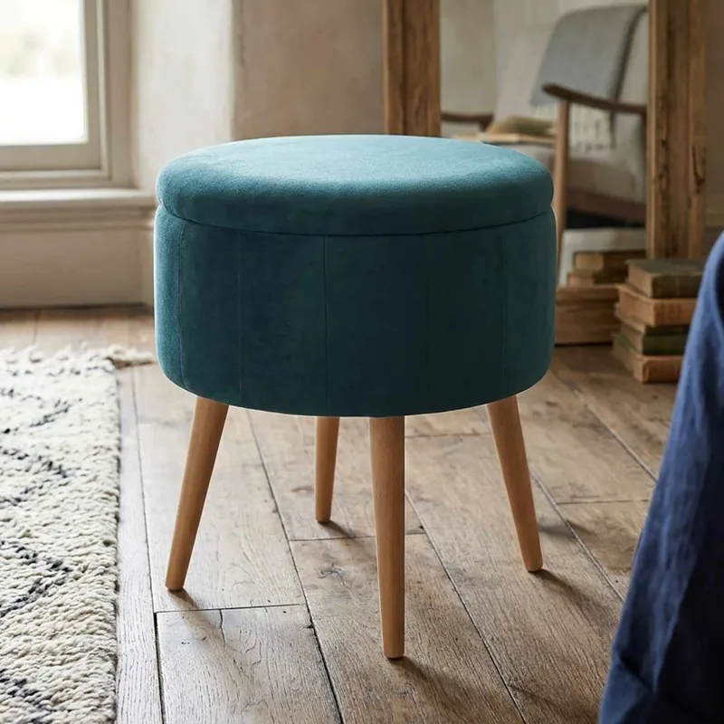Puff med oppbevaring Atelier Del Sofa Berlin Babyface (Ø45 x H44 cm) Emerald - Møbler - Stoler & lenestoler - Krakk - Puff