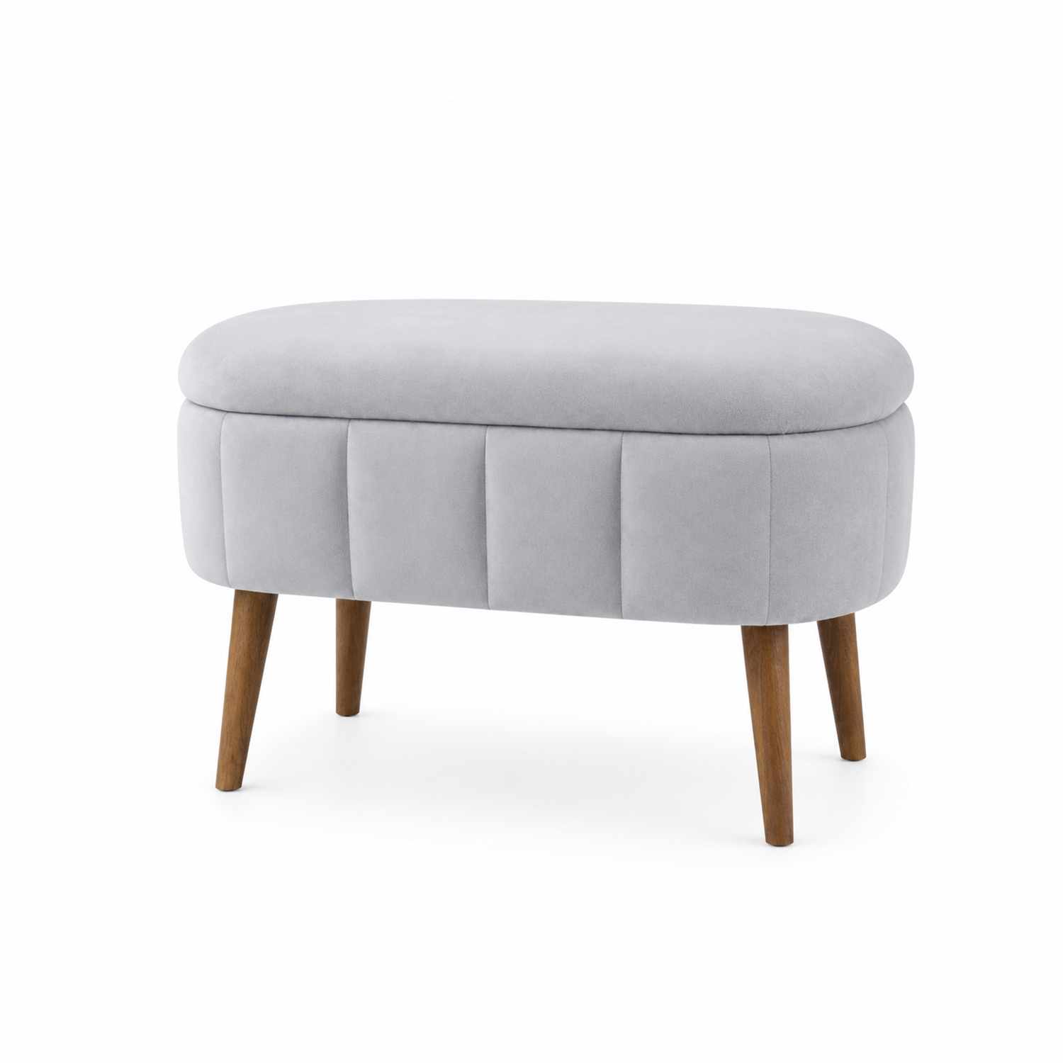 Puff med oppbevaring Atelier Del Sofa Mini Oslo (60 x 46 x 35 cm) Grå -