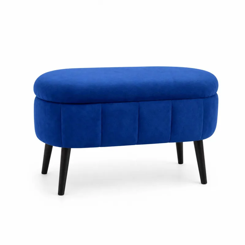 Puff med oppbevaring Atelier Del Sofa Mini Oslo (60 x 46 x 35 cm) Sax Blue, undefined