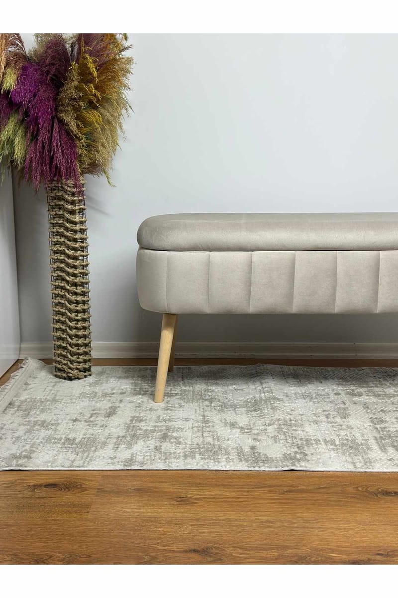 Puff med oppbevaring Atelier Del Sofa Oslo Babyface (90 x 46 x 35 cm) Beige - Møbler - Stoler & lenestoler - Krakk - Puff