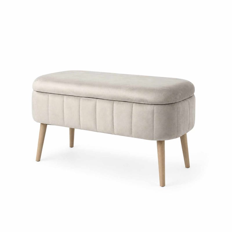 Puff med oppbevaring Atelier Del Sofa Oslo Babyface (90 x 46 x 35 cm) Beige, undefined