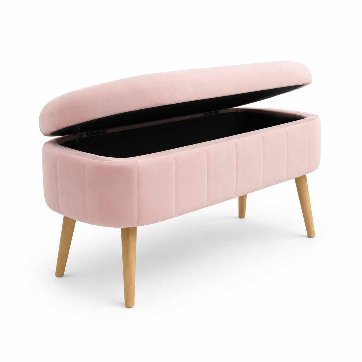 Puff med oppbevaring Atelier Del Sofa Oslo Babyface (90 x 46 x 35 cm) Rosa -