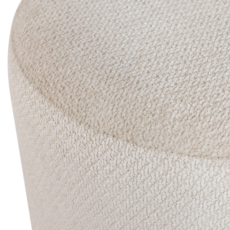 Puff med snurrefot Islen 39 cm rundt - Beige - Møbler - Stoler & lenestoler - Krakk - Puff