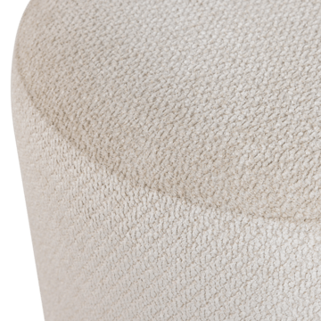 Puff med snurrefot Islen 39 cm rundt - Beige - Møbler - Stoler & lenestoler - Krakk - Puff