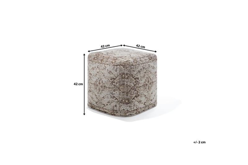 Meerut Puff 42 cm - Brun - Møbler - Stoler & lenestoler - Krakk - Puff