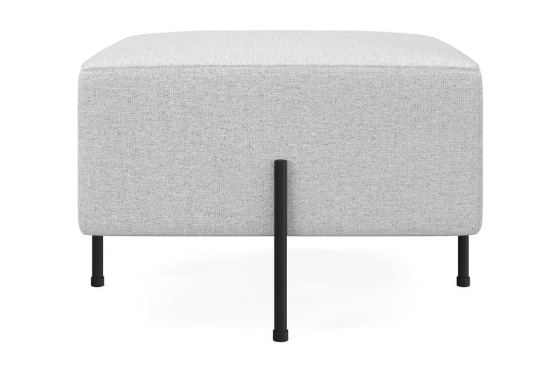 Menard Compact Sittepuff 60 cm Kvadratisk, Lys grå