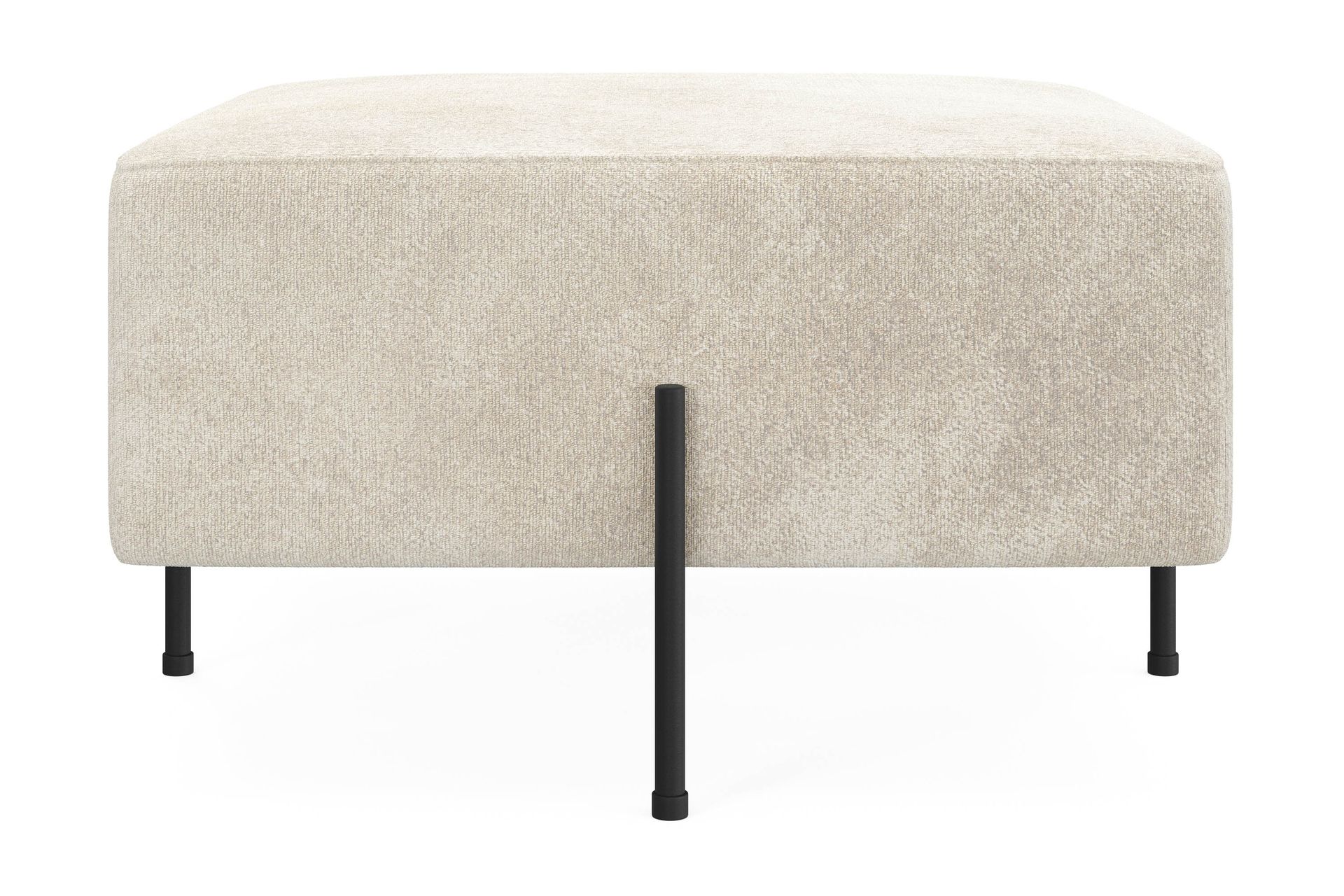 Menard Compact Sittepuff 70 cm Kvadratisk - Hvit - Møbler - Stoler & lenestoler - Krakk - Puff