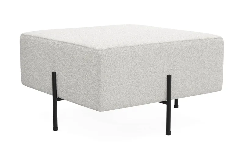 Menard Compact Sittepuff 70 cm Kvadratisk - Hvit - Møbler - Stoler & lenestoler - Krakk - Puff
