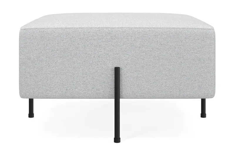Menard Compact Sittepuff 70 cm Kvadratisk, Lys grå